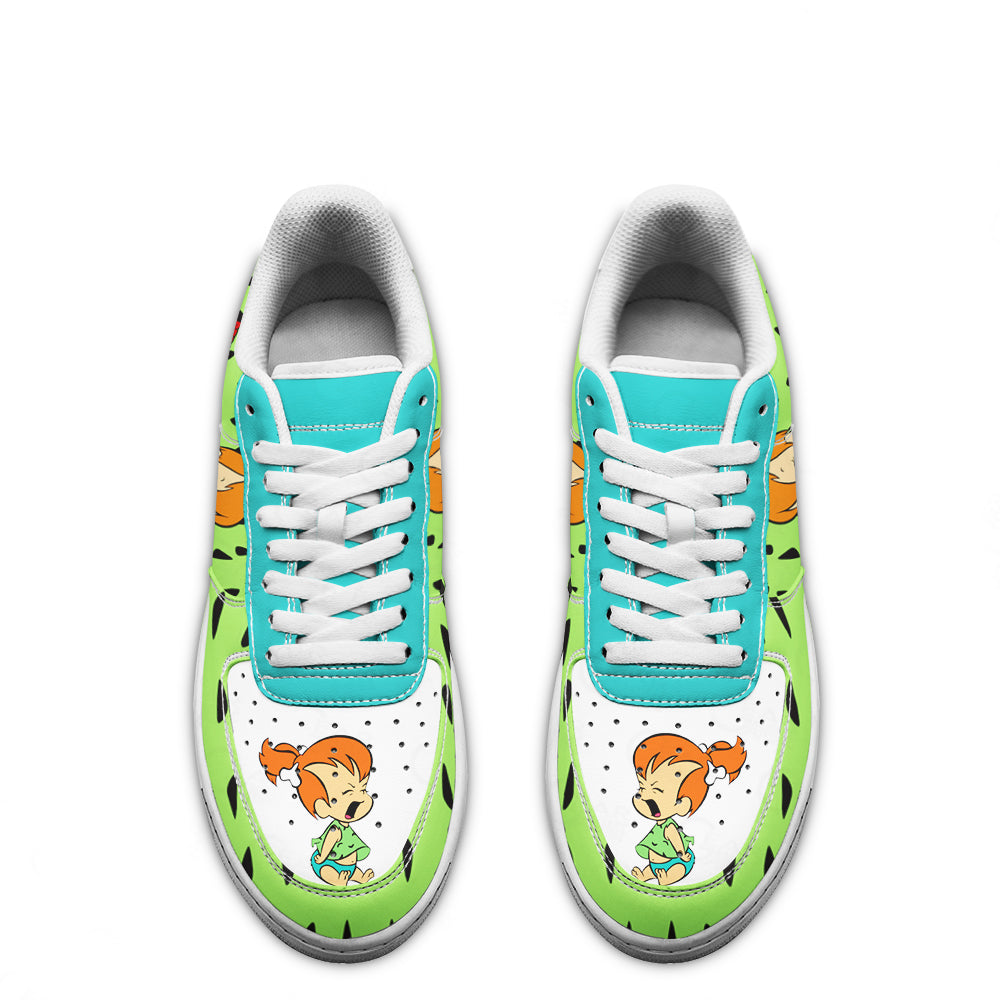 The Flintstones Pebbles Flintstone Air Sneakers Custom