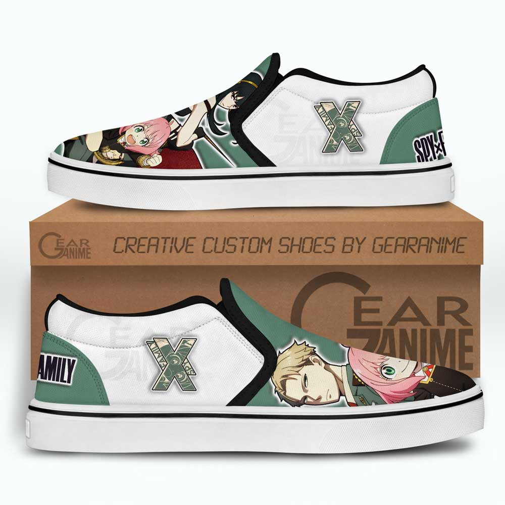 The Forgers Slip-On Shoes Canvas Spy x Family Custom Anime Shoes Otaku Gift Ideas