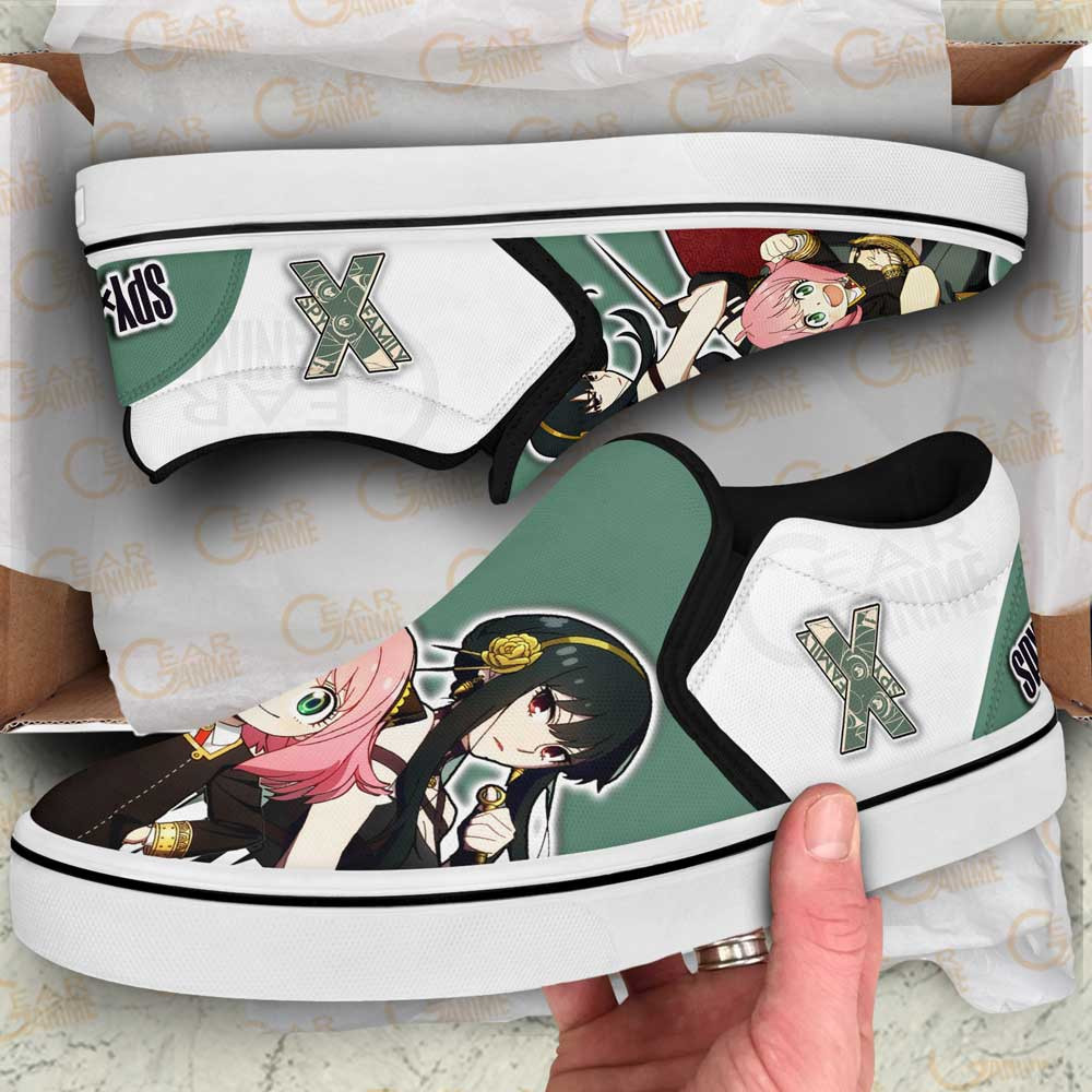 The Forgers Slip-On Shoes Canvas Spy x Family Custom Anime Shoes Otaku Gift Ideas