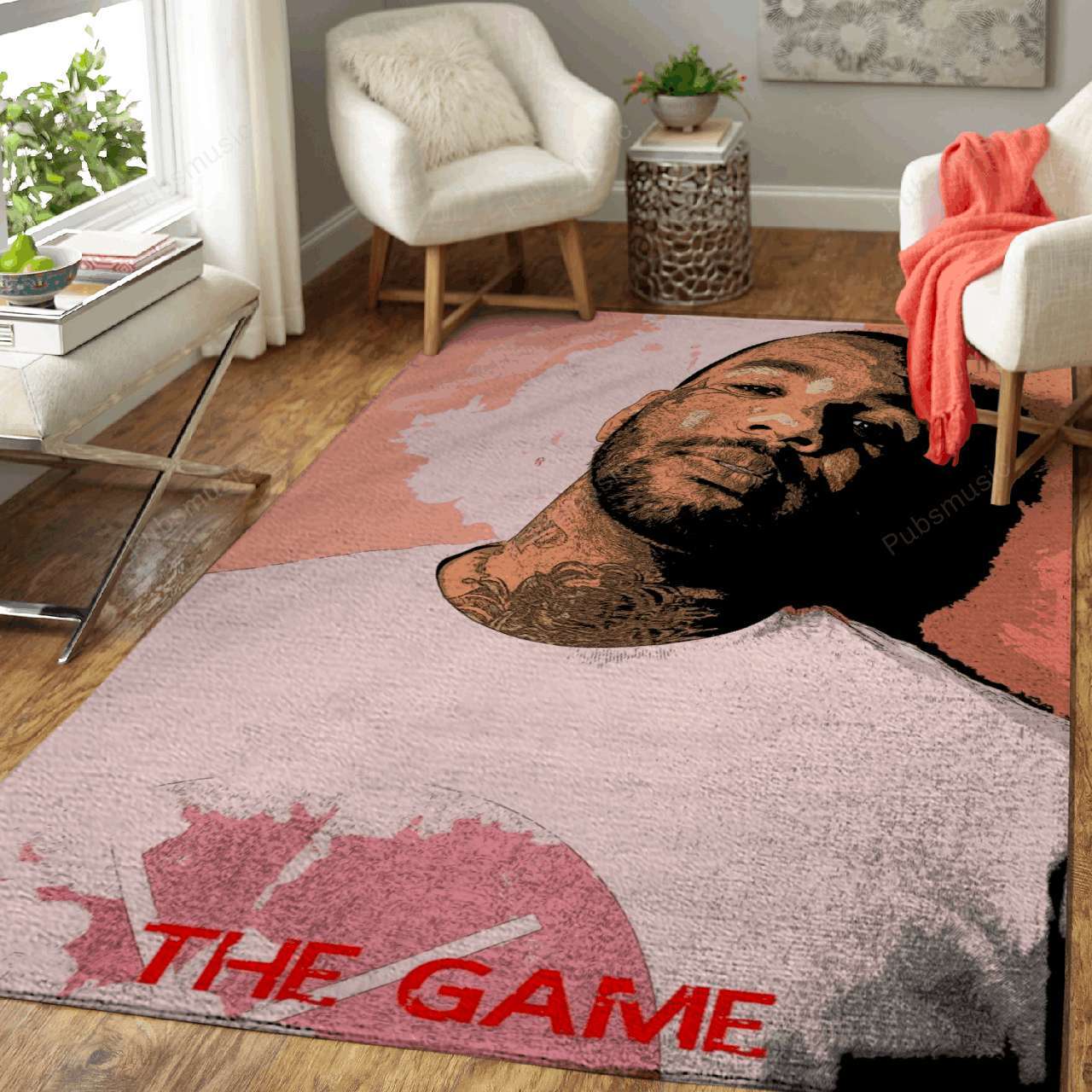 The Game Music Art For Fans Living Room Area Rectangle Rug