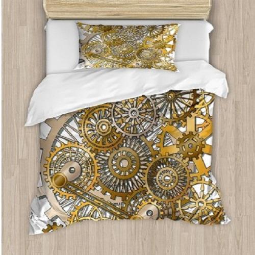The Gears Clock Duvet Cover Bedding Set