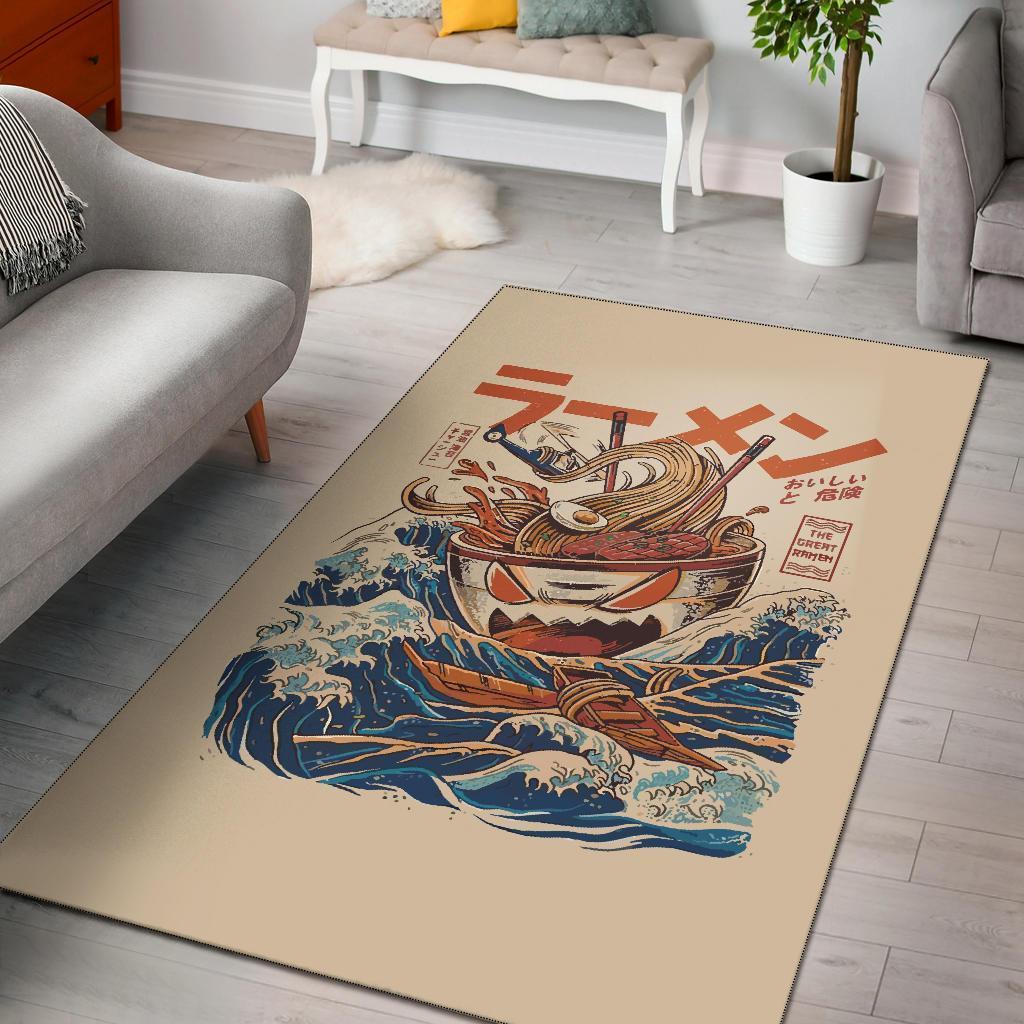 The Great Ramen Off Kanagawa Area Rectangle Rug