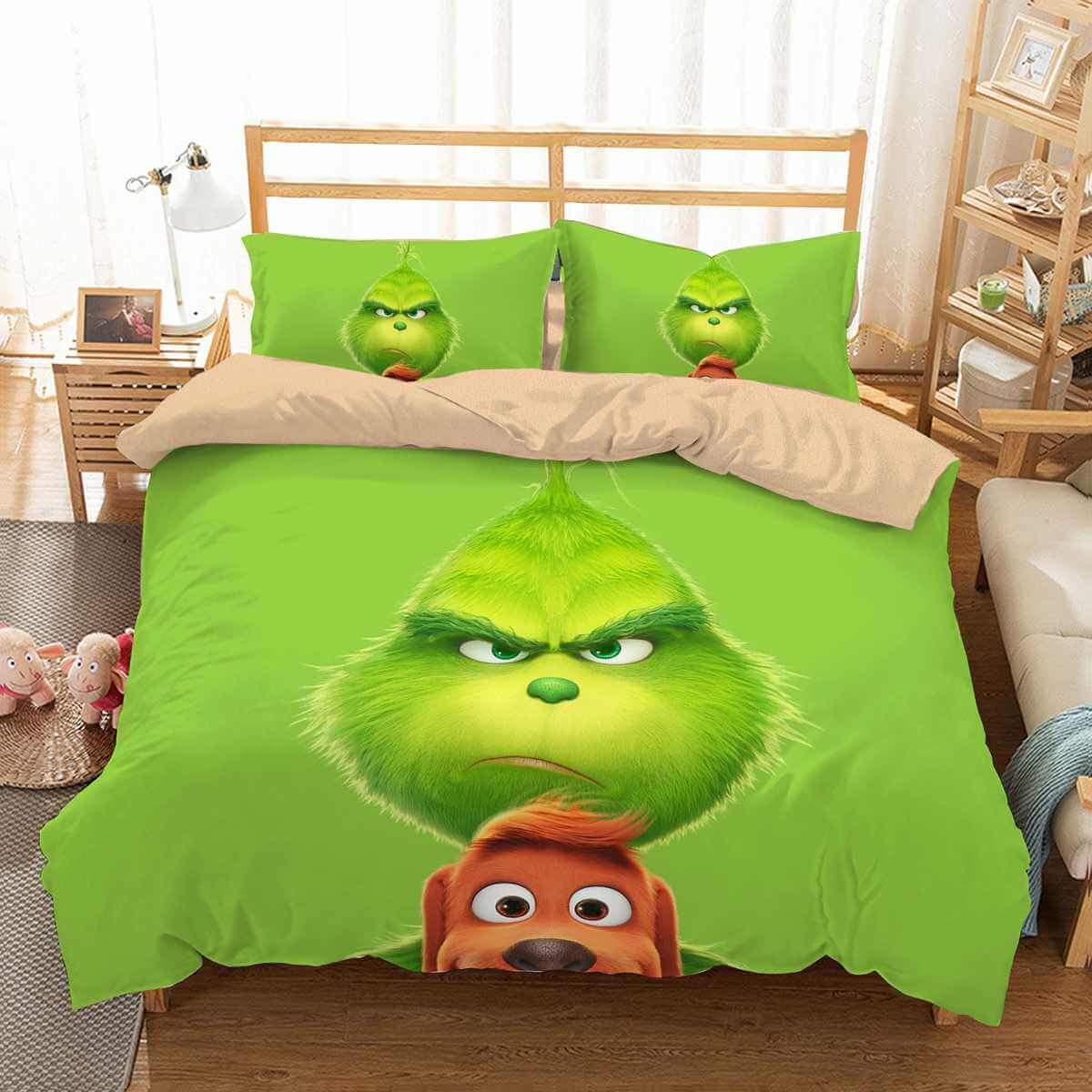 The Grinch 3D Customized Duvet Cover Bedding Set