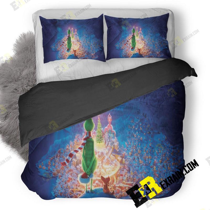The Grinch Movie 10K Jd 3D Customized Duvet Cover Bedding Set