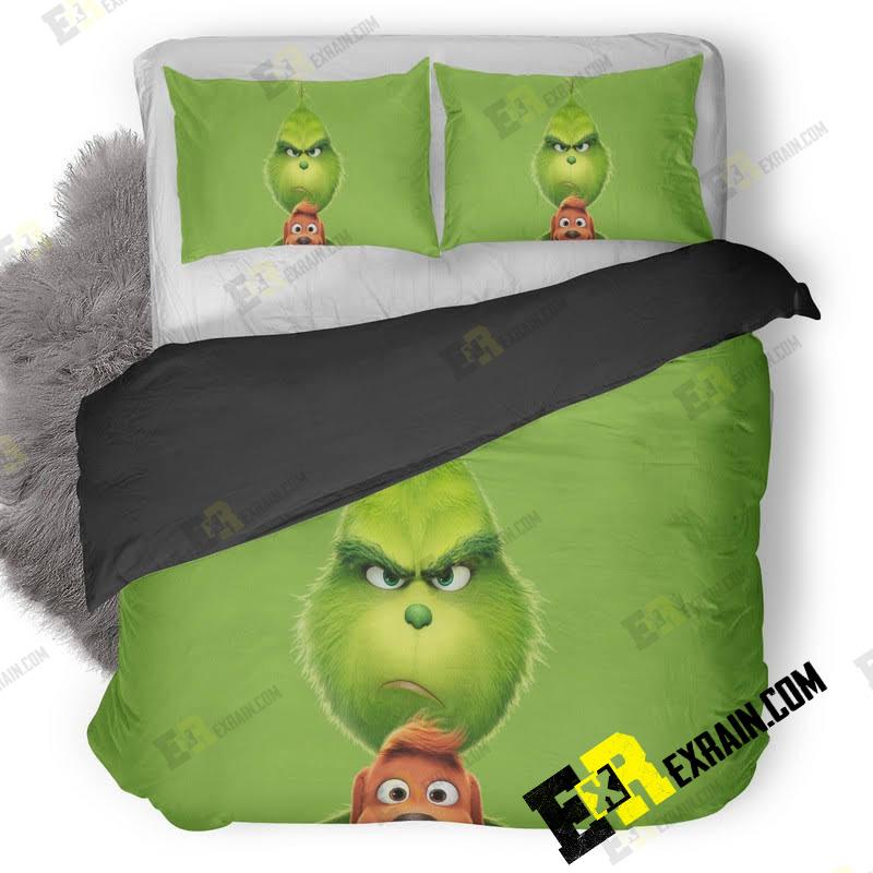 The Grinch Poster 5K E9 3D Customized Duvet Cover Bedding Set