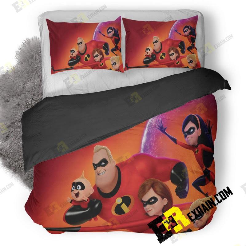The Incredibles 10K Poster 9D 3D Customized Duvet Cover Bedding Set