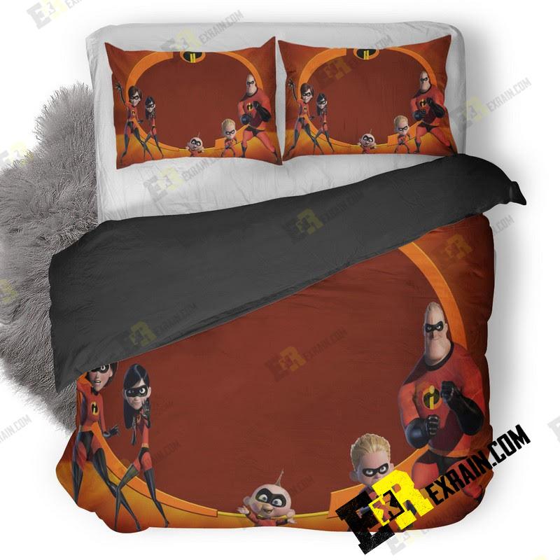 The Incredibles 5K Movie 6 3D Customized Duvet Cover Bedding Set