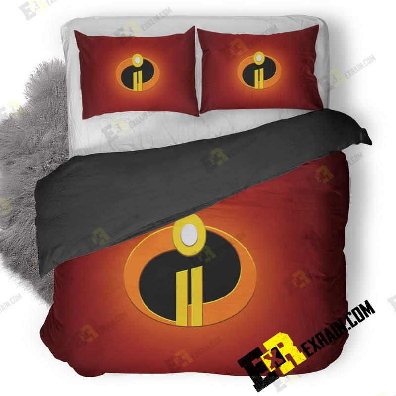 The Incredibles Logo 3D Customized Duvet Cover Bedding Set