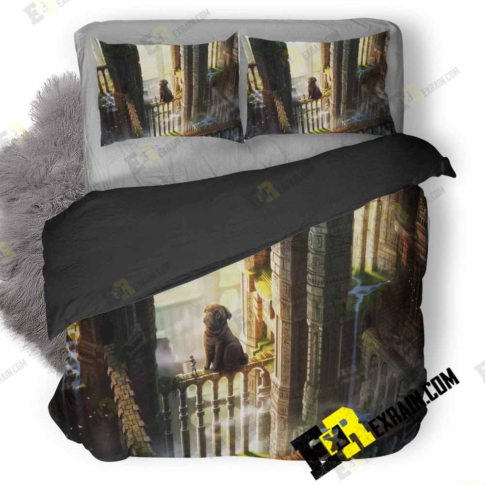 The Last Guardian Pug Dog 9J 3D Customized Duvet Cover Bedding Set