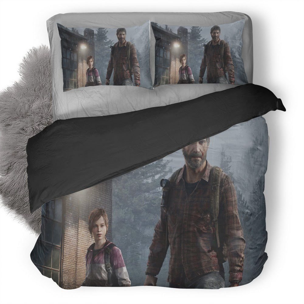 The Last Of Us Joel And Eliie 3D Customized Duvet Cover Bedding Set