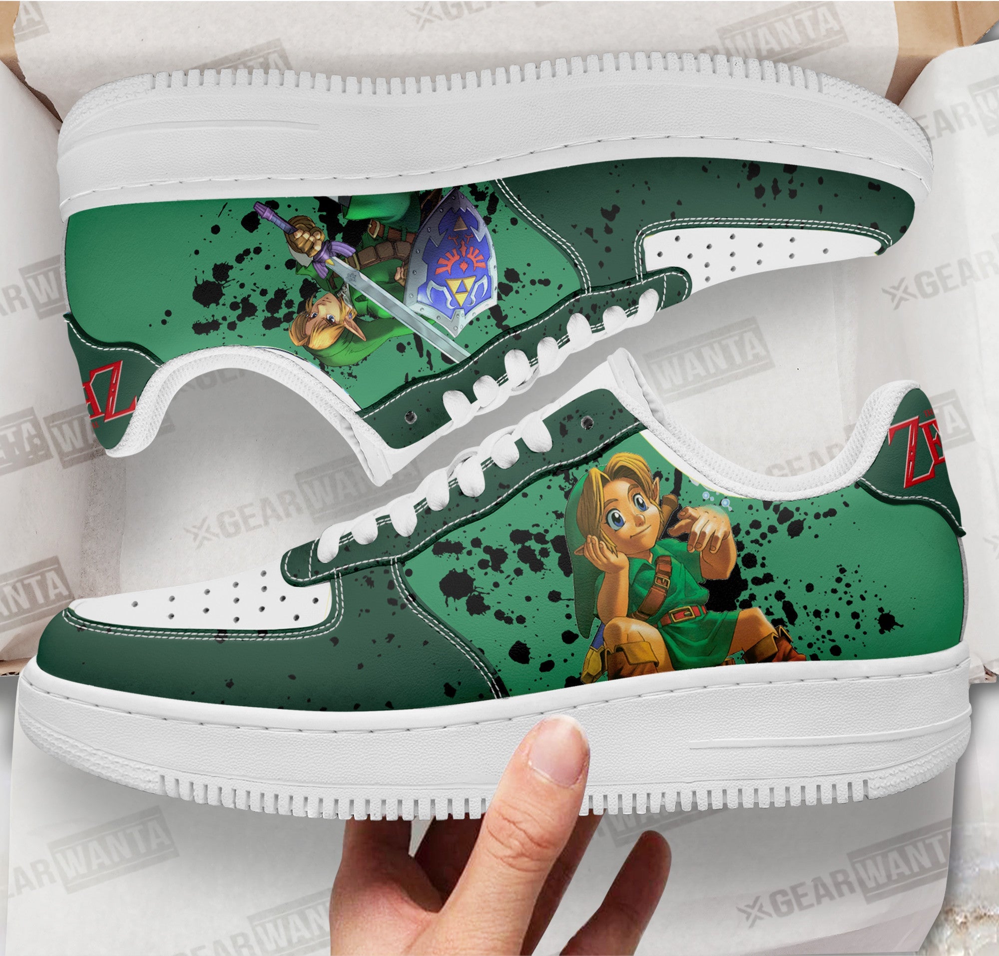 The Legend of Zelda Air Sneakers Custom For Gamer Shoes