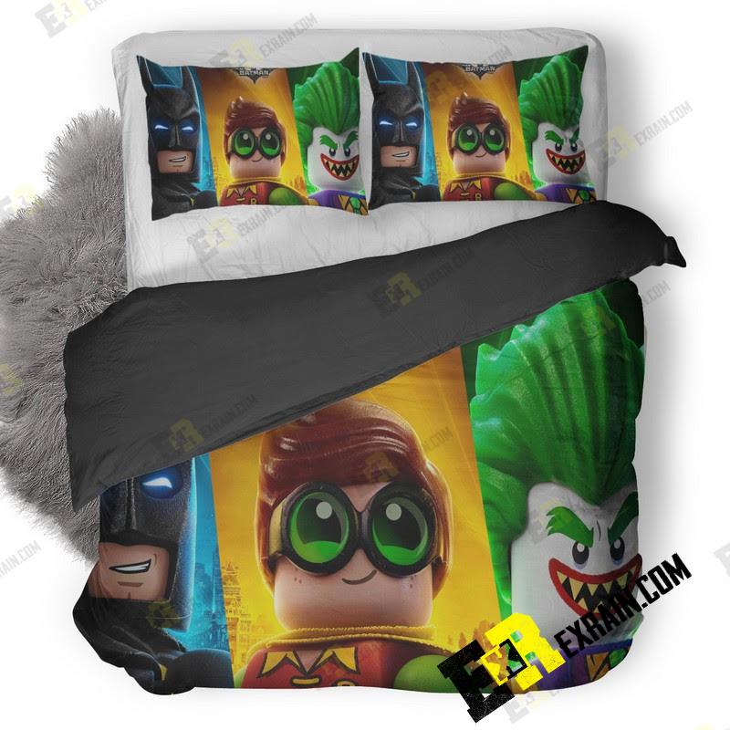 The Lego Batman Joker Robin 3D Customized Duvet Cover Bedding Set