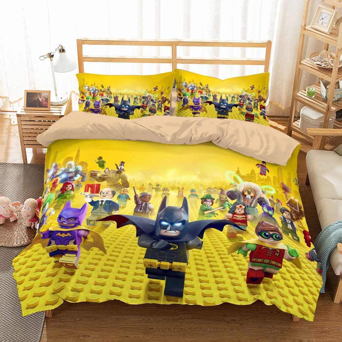 The Lego Batman Movie 3D Customized Duvet Cover Bedding Set