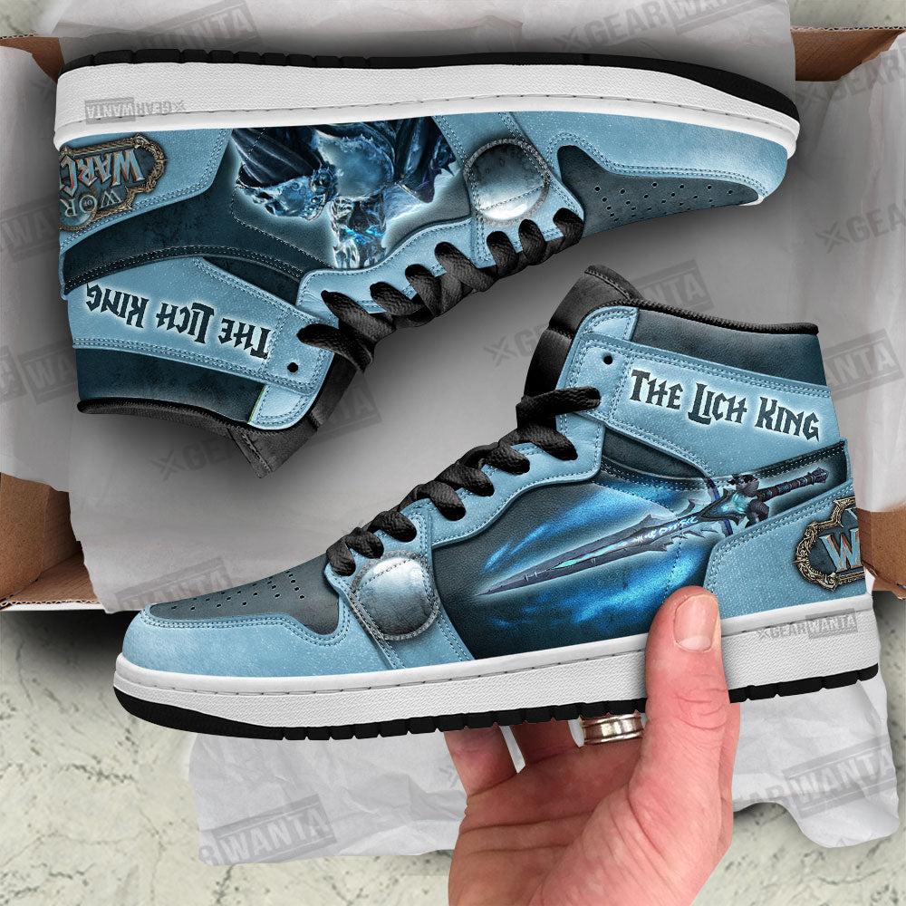 The Lich King World of Warcraft JD Sneakers Shoes For Fans, Air Jordan Hightop