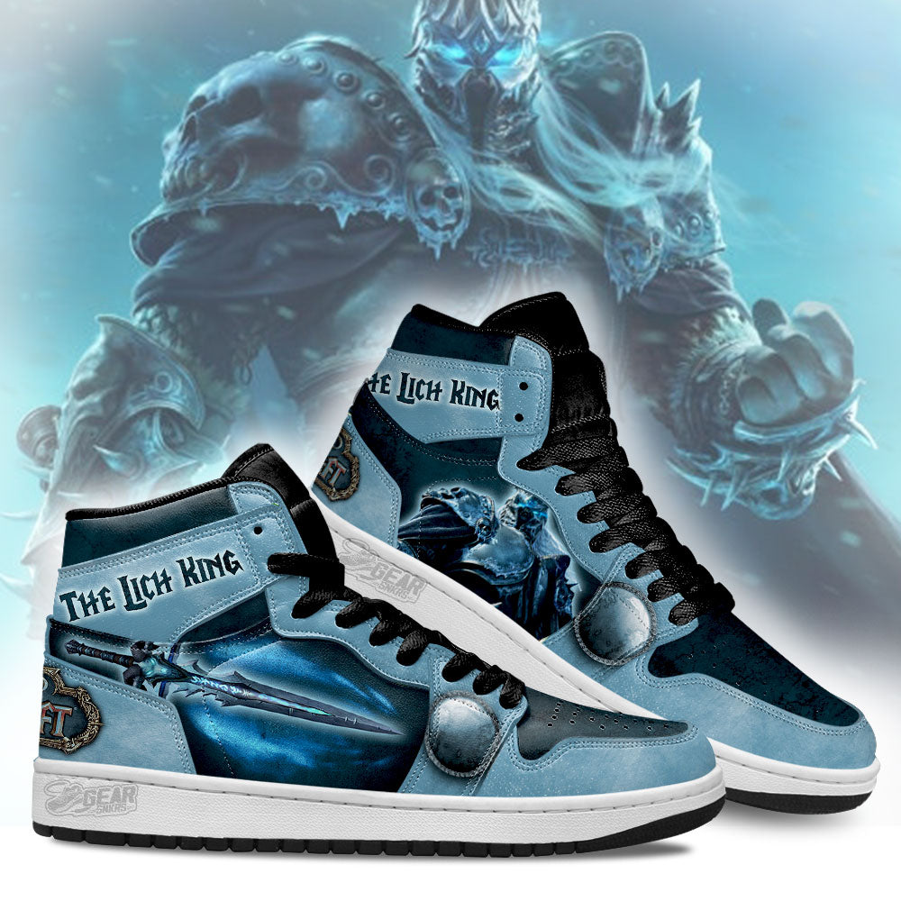 The Lich King World of Warcraft JD Sneakers Shoes For Fans, Air Jordan Hightop