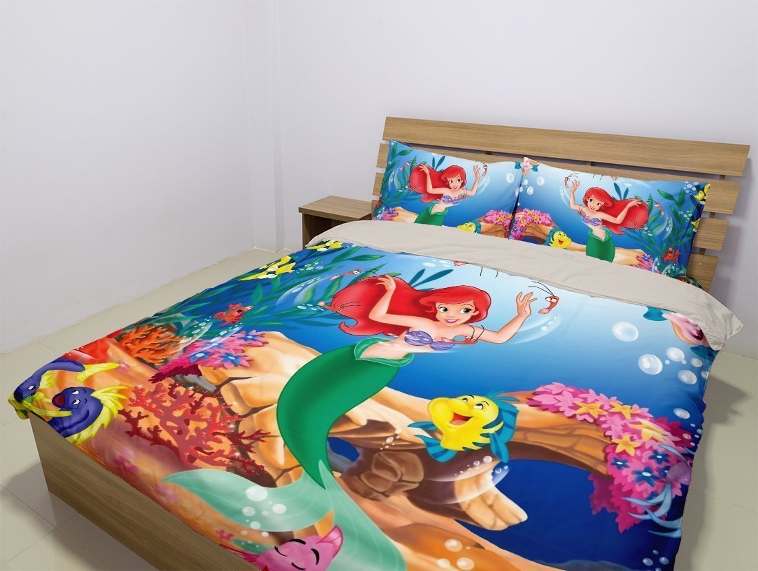 The Little Mermaid 3D Customized Duvet Cover Bedding Set