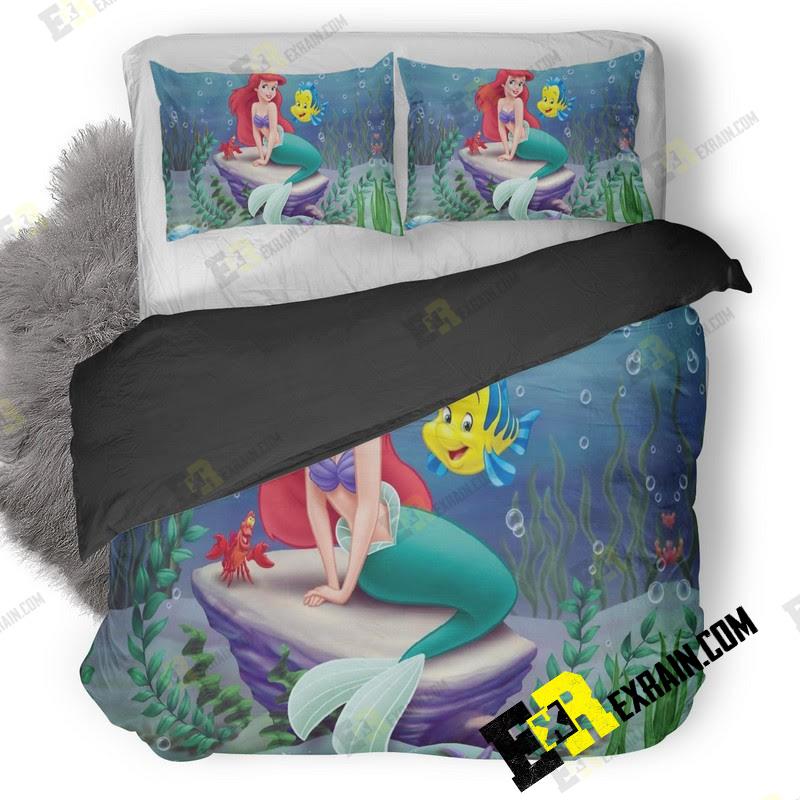 The Little Mermaid Animated Movie 3D Customized Duvet Cover Bedding Set