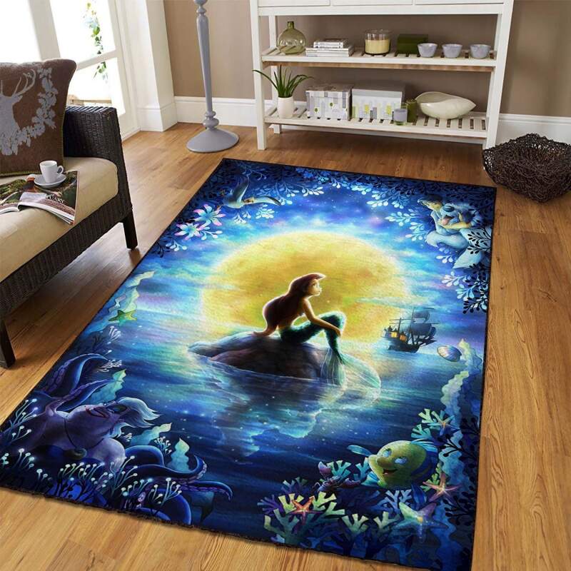 The Little Mermaid Area Rectangle Rug