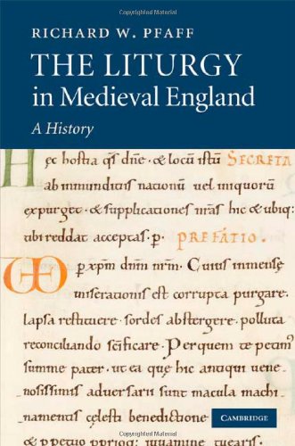 The Liturgy in Medieval England: A History (PDF/EPUB Version)