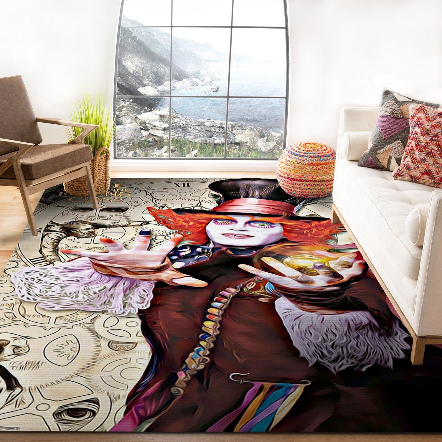 The Mad Hatter Rectangle Rug – Custom Size And Printing