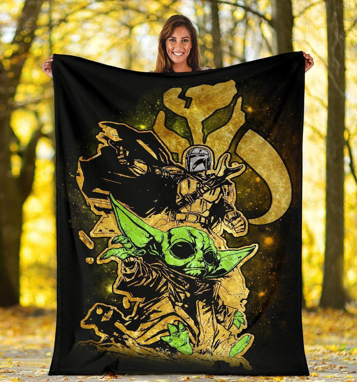The Mandalorian Baby Yoda Fleece Blanket