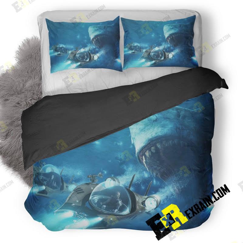 The Meg 8K Poster Yl 3D Customized Duvet Cover Bedding Set