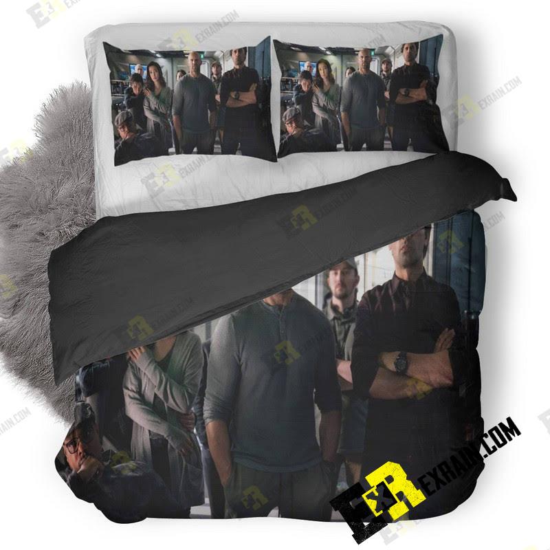 The Meg Movie Cast 8K H0 3D Customized Duvet Cover Bedding Set