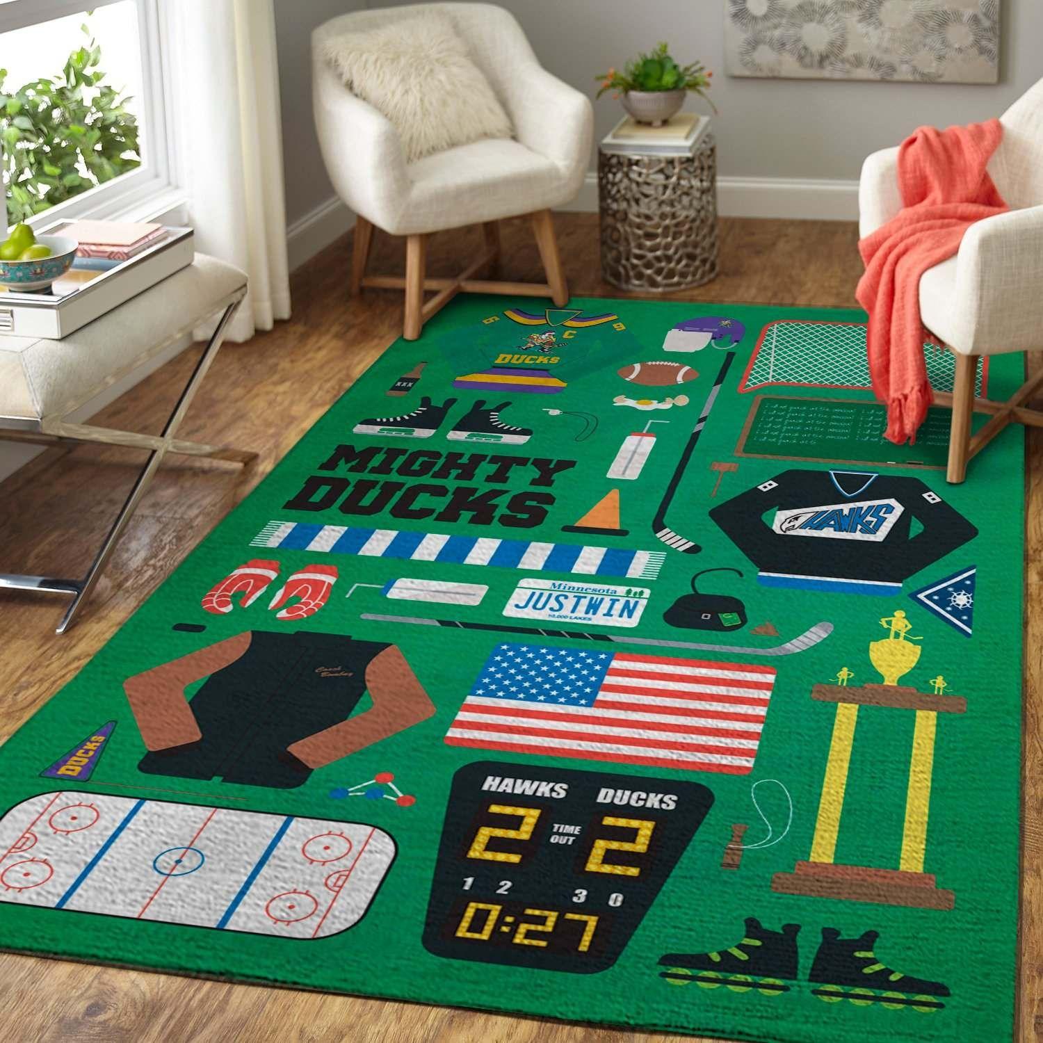 The Mighty Ducks Area Rectangle Rug