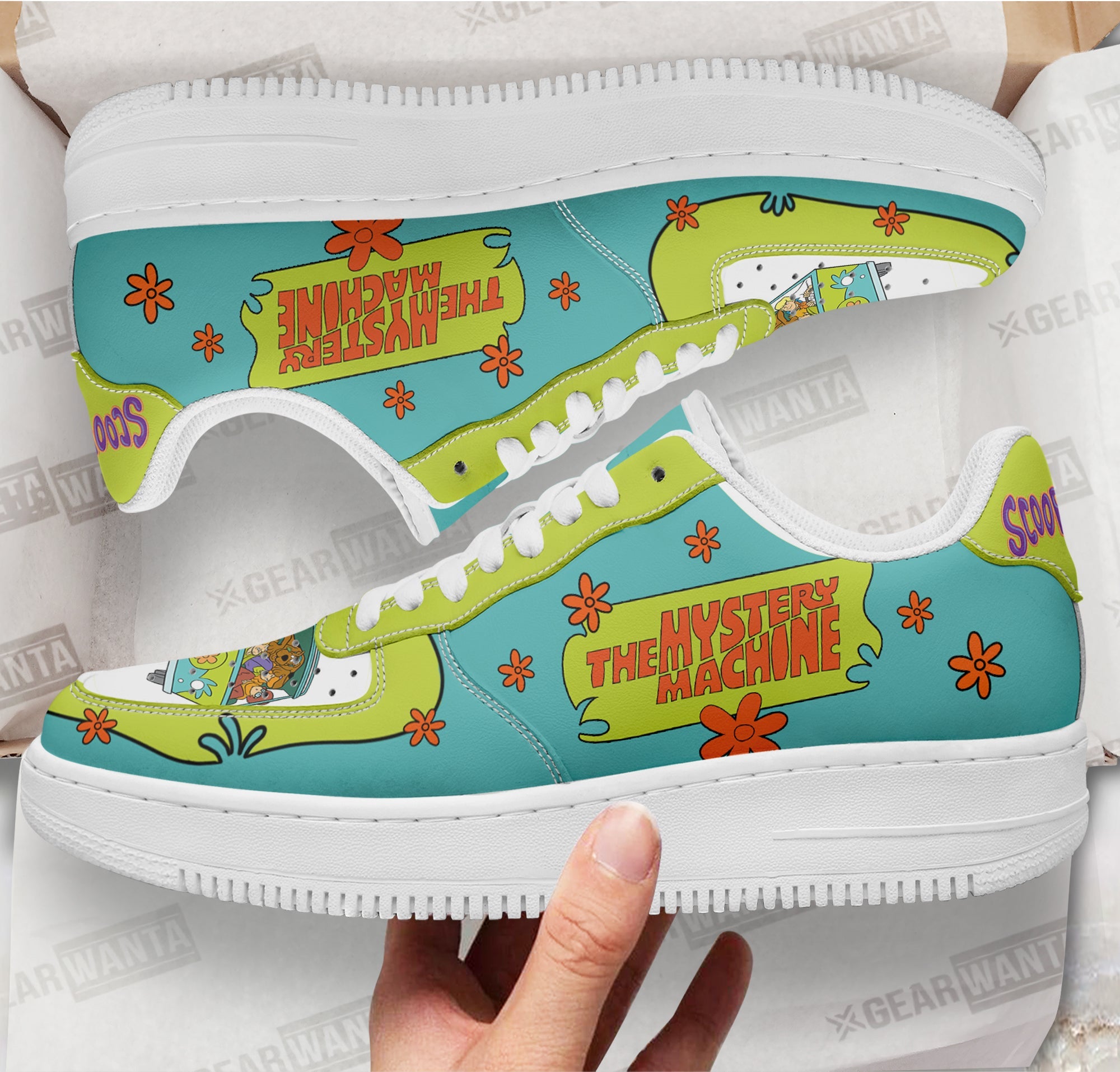 The Mystery Machine Air Sneakers Custom For Scooby-Doo Fans
