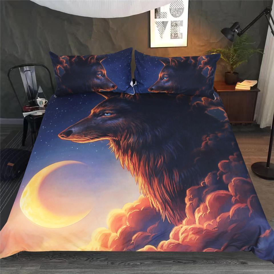 The Night Guardian By Jojoes Art Duvet Cover Bedding Set