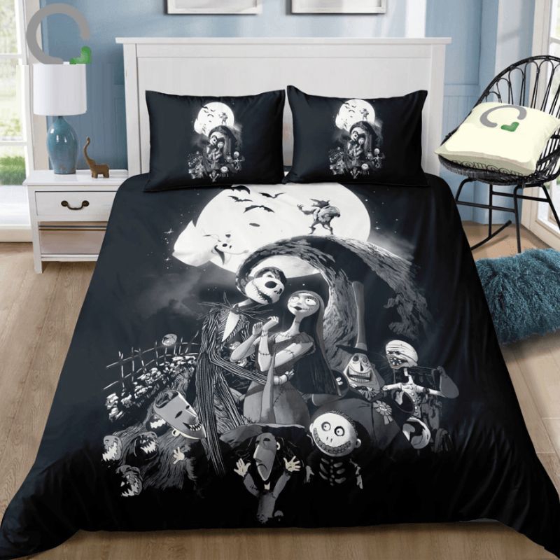 The Nightmare Before Christmas Microfiber Duvet Cover Bedding Set