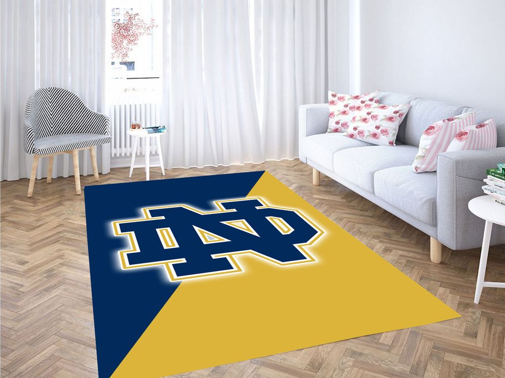 The Notre Dame Fighting Irish Baseball Living Room Modern Carpet Rectangle Rug