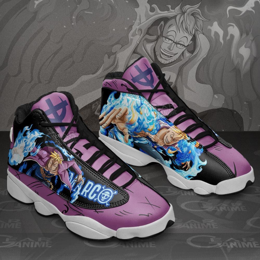 The Phoenix Marco JD13 Sneakers Custom Anime One Piece Shoes