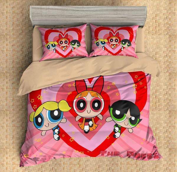 The Powerpuff Girls 3D Customized Duvet Cover Bedding Set