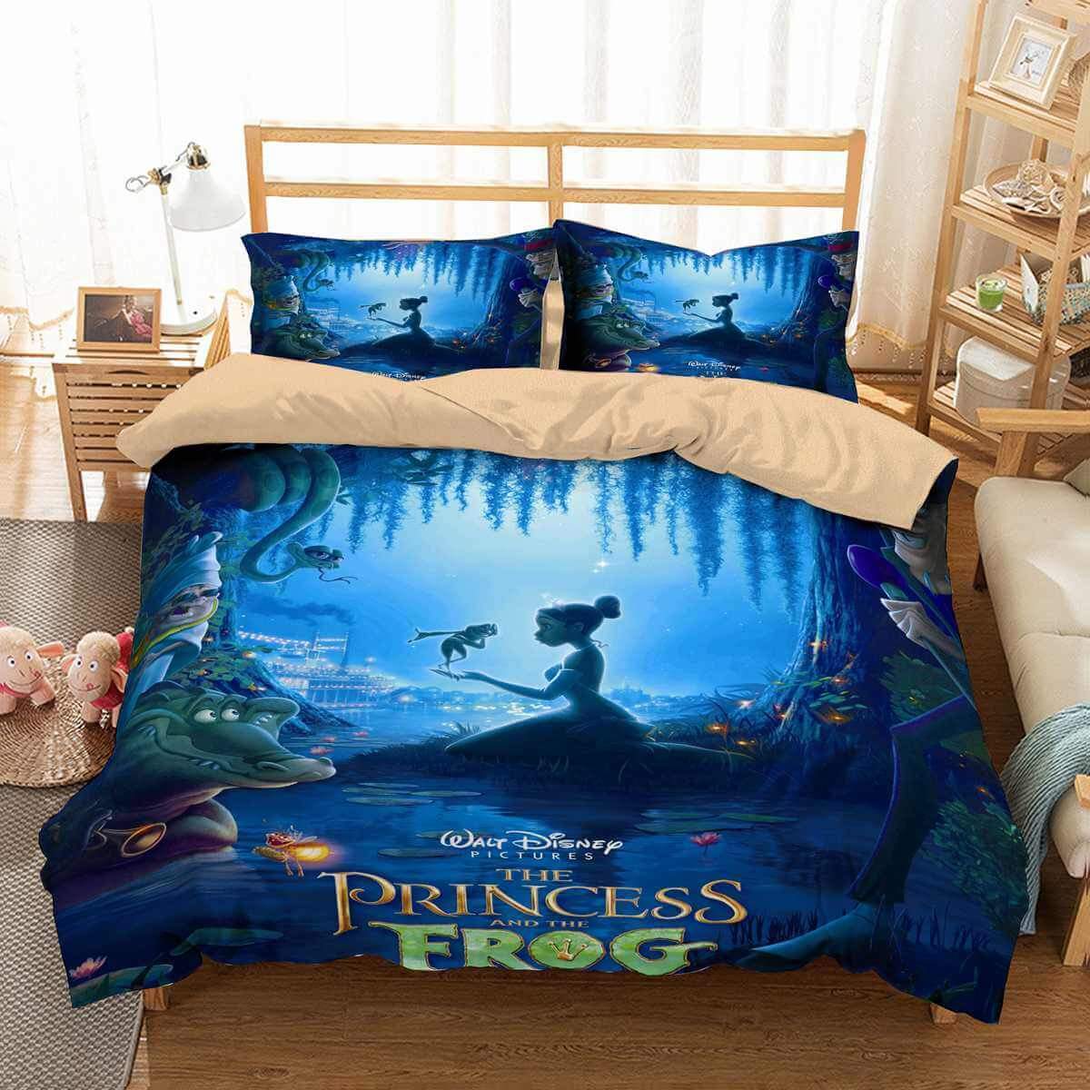The Princess And The Frog 3D Customized Duvet Cover Bedding Set
