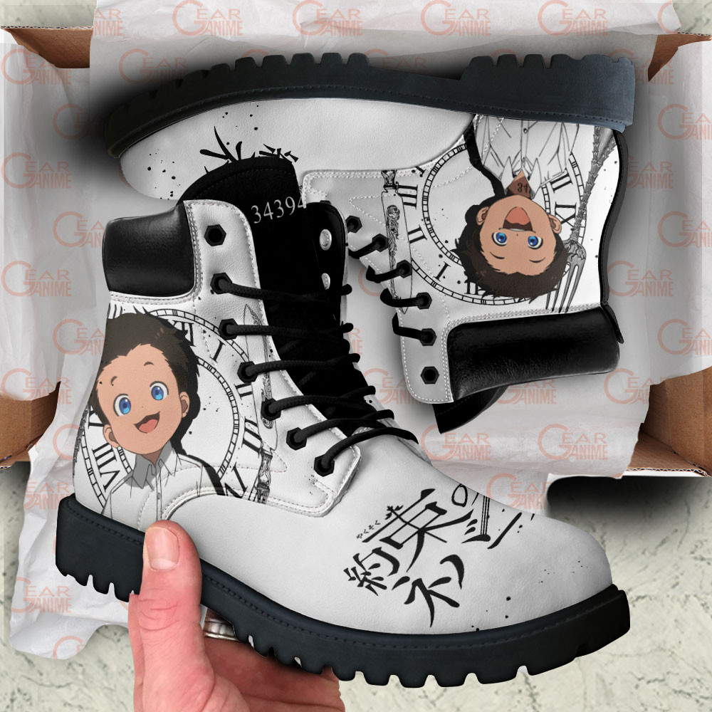 The Promised Neverland Phil Boots Anime Custom Shoes