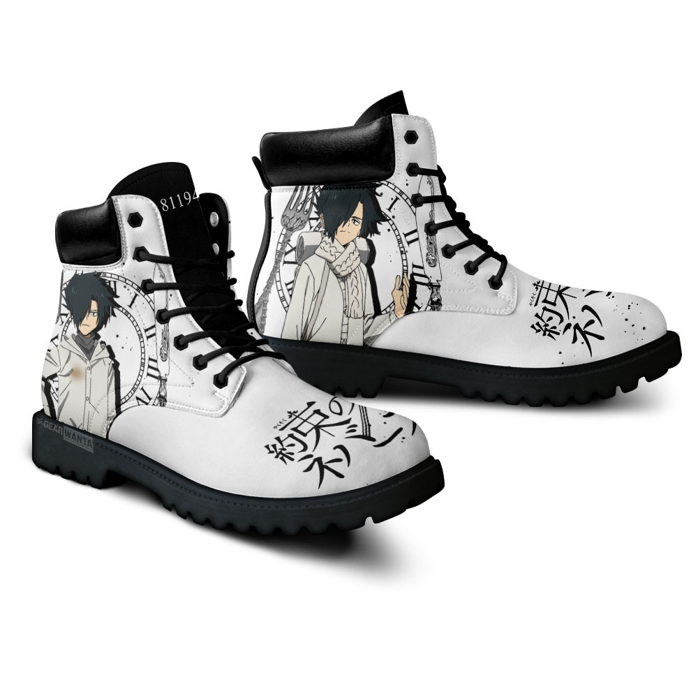 The Promised Neverland Ray Boots Anime Custom Shoes