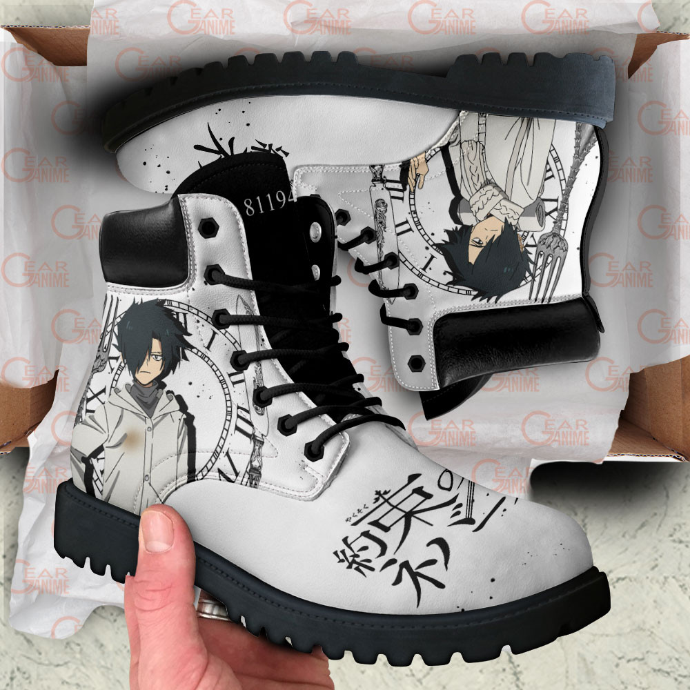 The Promised Neverland Ray Boots Anime Custom Shoes