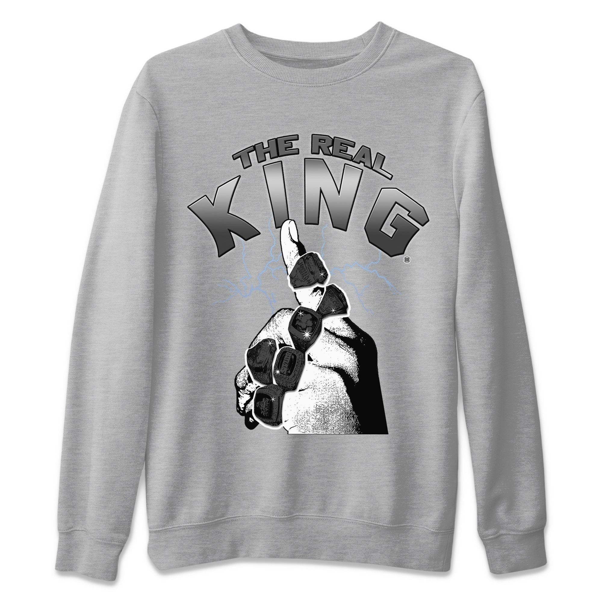 The Real King Unisex Sweater – Air Jordan 6 Chrome, Sneakers Matching Sweater