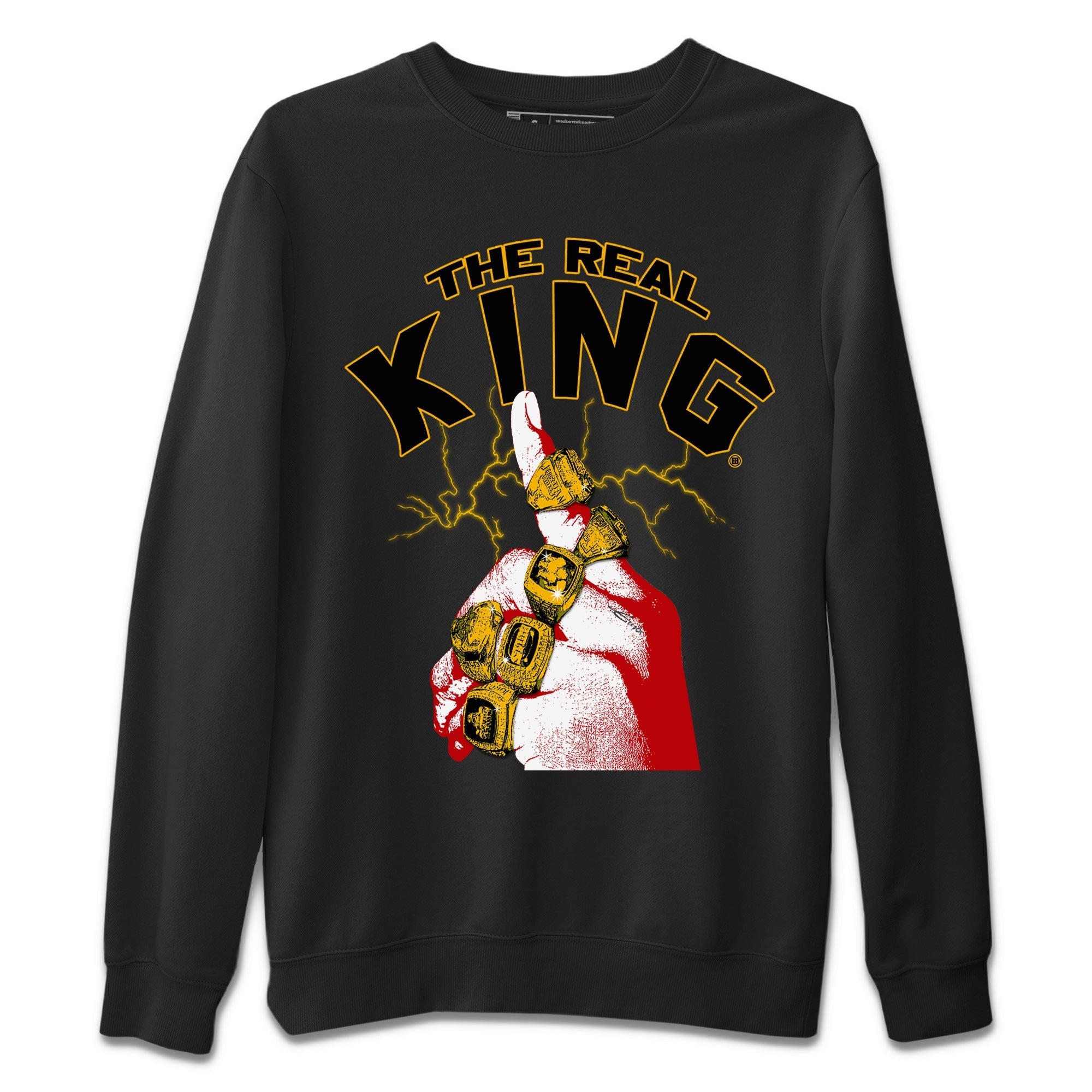 The Real King Unisex Sweater – Air Jordan 7 Citrus, Sneakers Matching Sweater