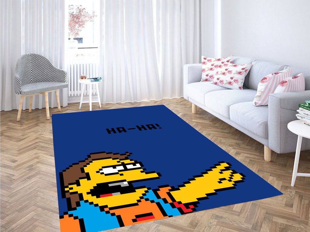 The Simpsons Pixels Living Room Modern Carpet Rectangle Rug