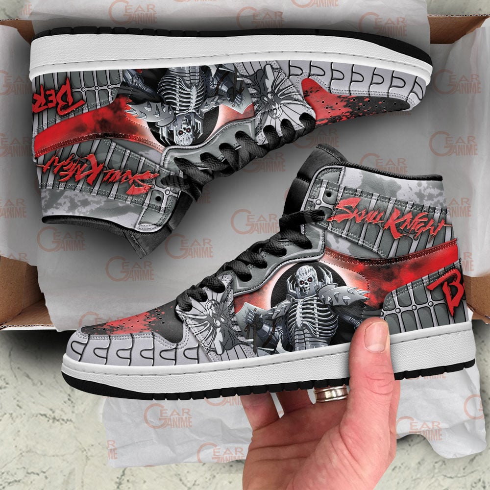 The Skull Knight JD1s Sneakers Berserk Anime Shoes, Air Jordan Hightop