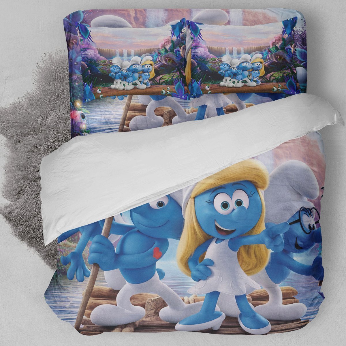 The Smurfs – The Lost Village Duvet Cover Bedding Set