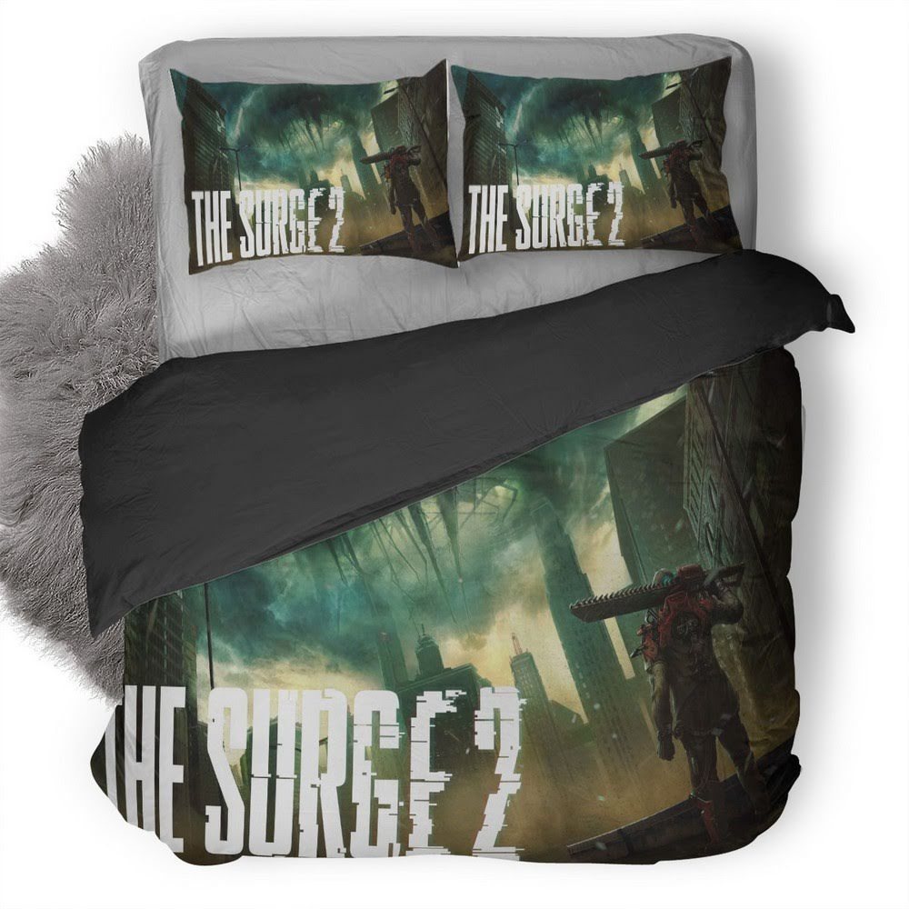 The Surge 3D Customized Duvet Cover Bedding Set