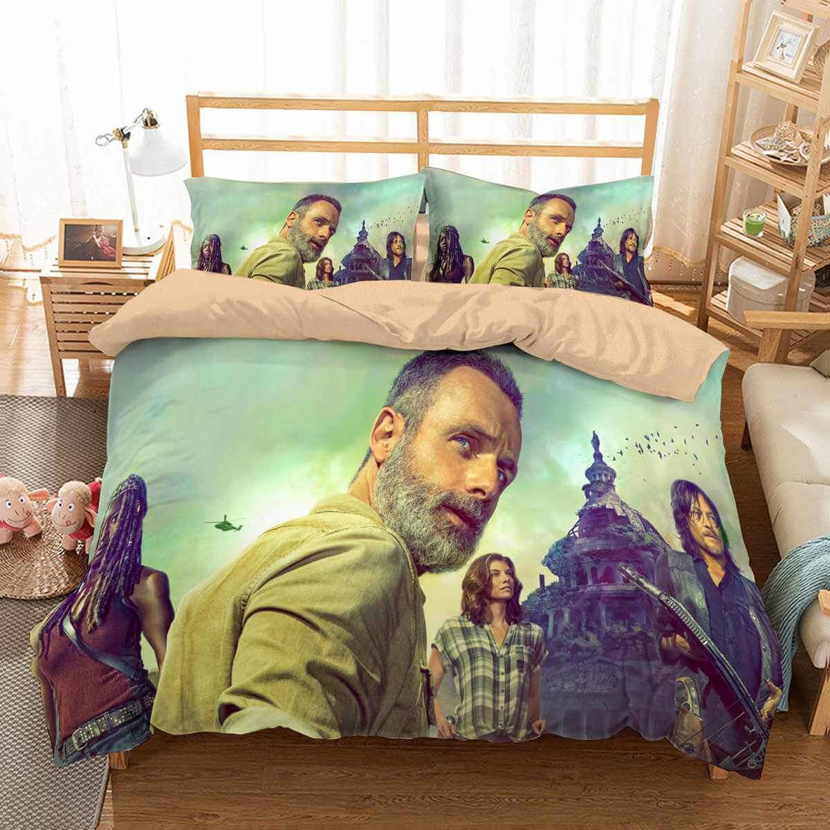 The Walking Dead 3D Customized Duvet Cover Bedding Set