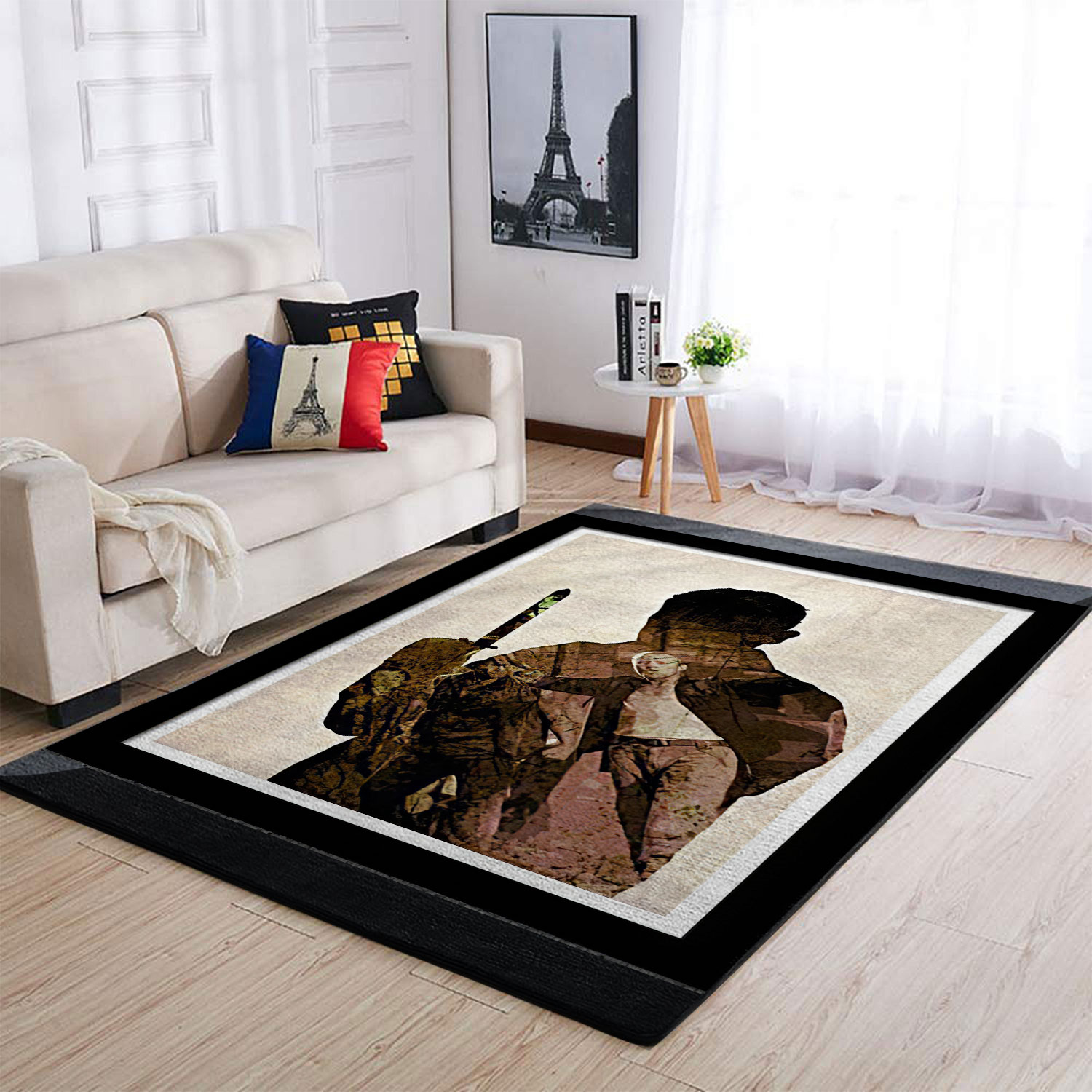 The Walking Dead Merle Dixon Michael Rooker Zombies Rectangle Rug