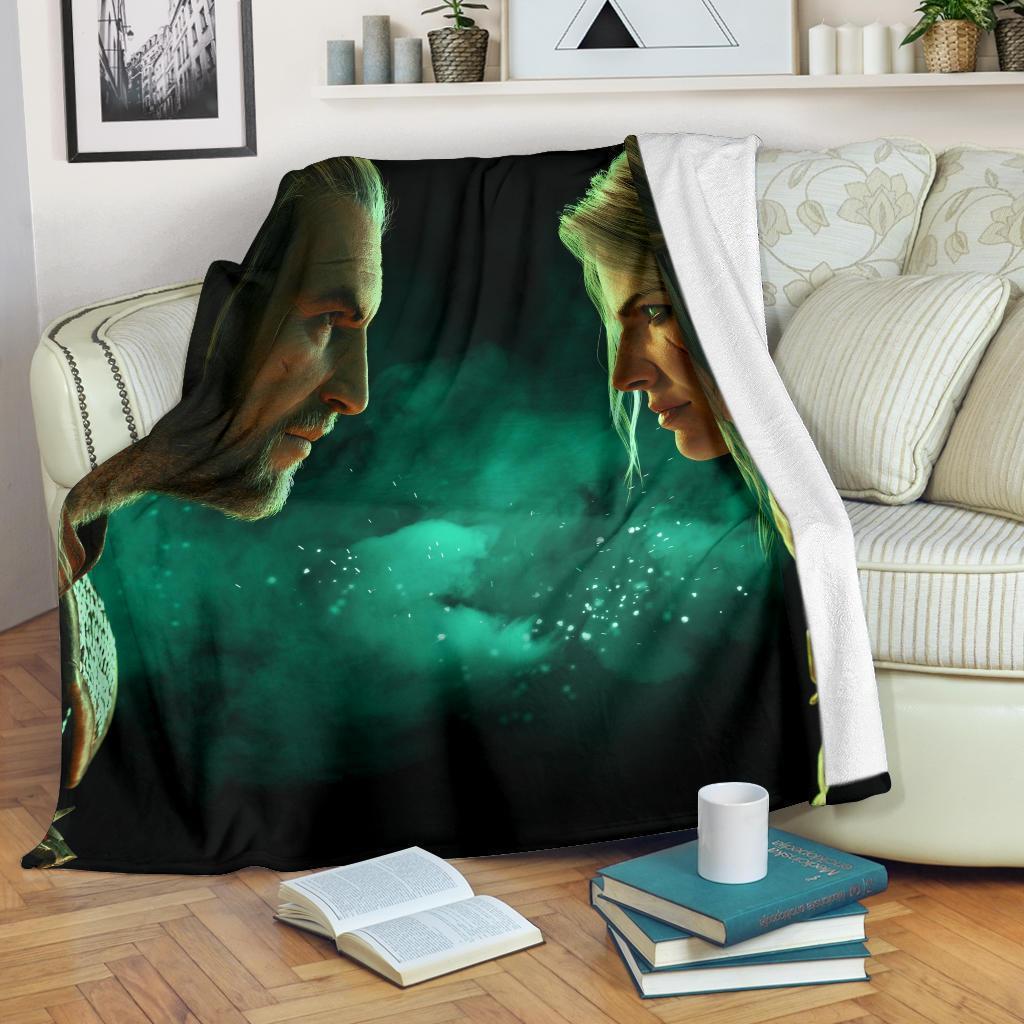 The Witcher 3 Sherpa Blanket Cozy Blanket Fleece Blanket