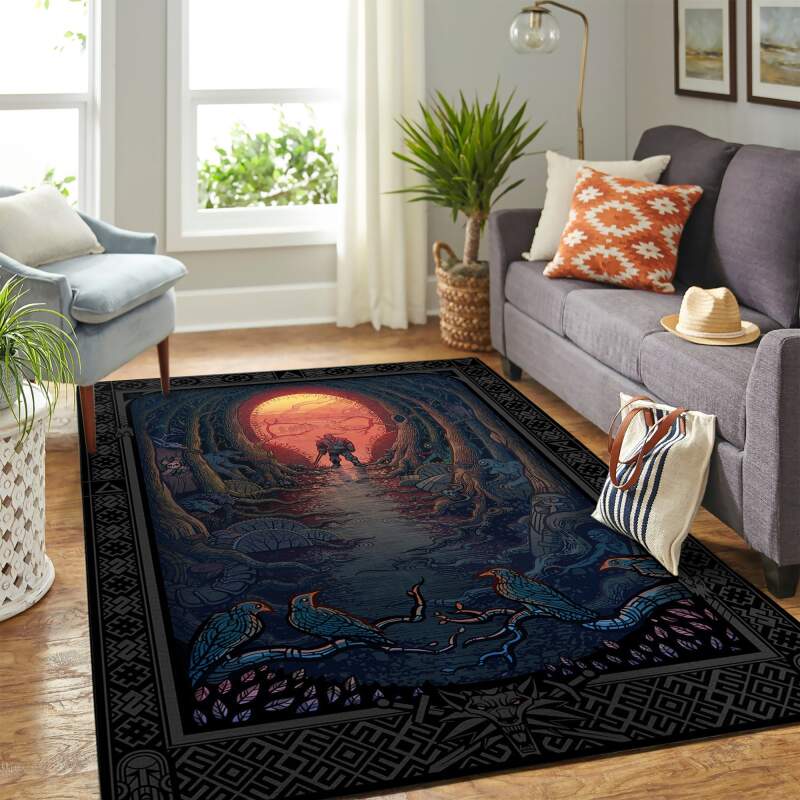 The Witcher Art Carpet Floor Area Rectangle Rug