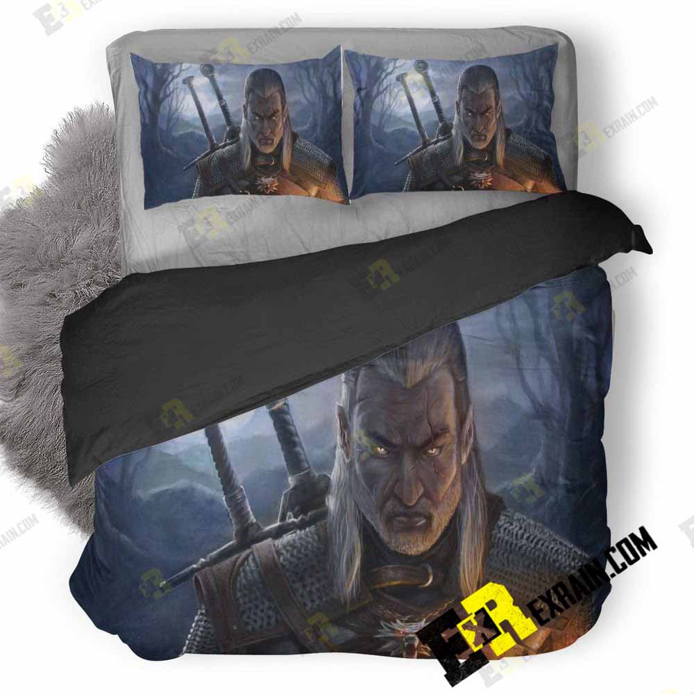 The Witcher Artwork Mw 3D Customized Duvet Cover Bedding Set
