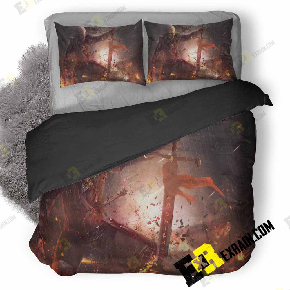 The Witcher Geralt Fanart V 3D Customized Duvet Cover Bedding Set